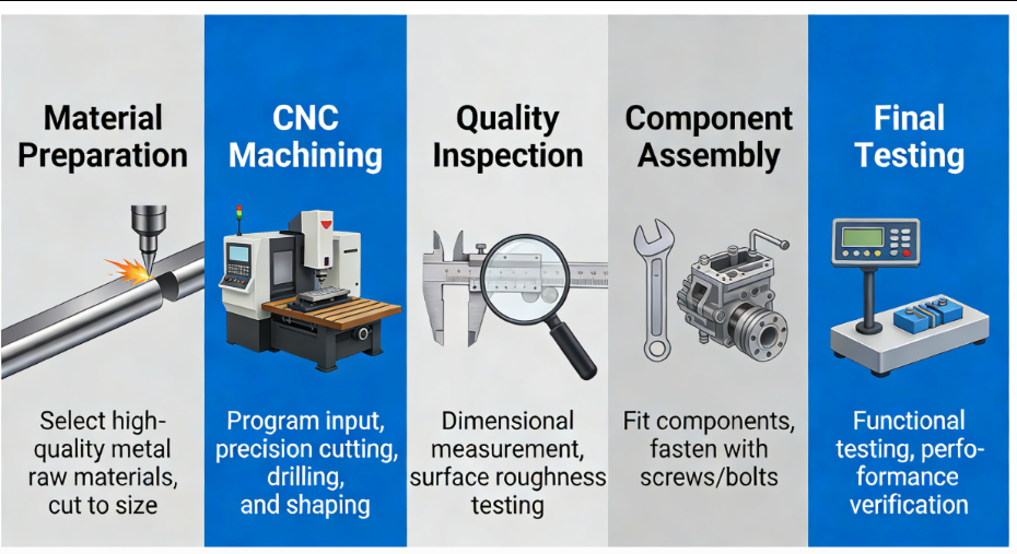CNC Machining and Assembly Process