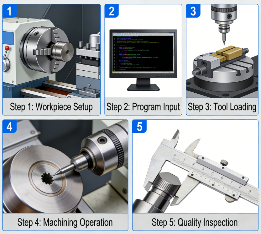 CNC Lathe Machining Process